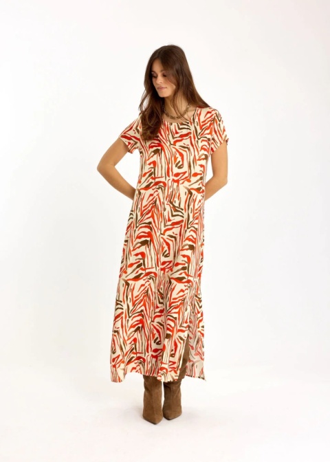 Lauren Vidal Dress LVIRISA ORANGE