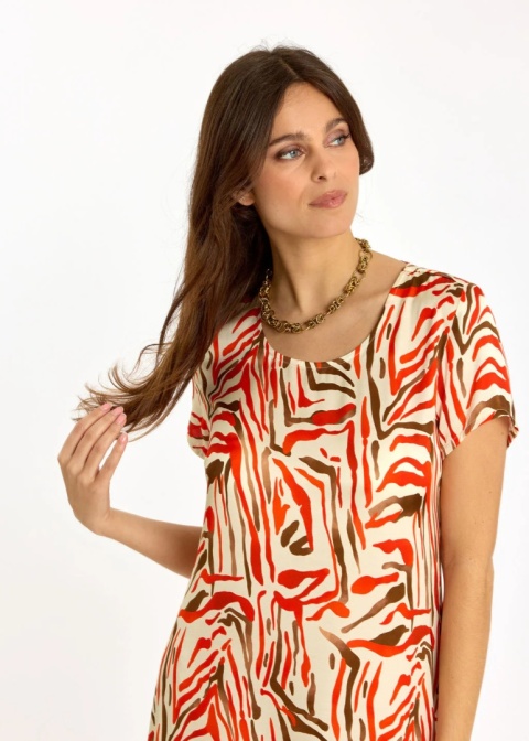 Lauren Vidal Dress LVIRISA ORANGE