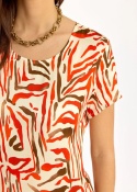 Lauren Vidal Dress LVIRISA ORANGE