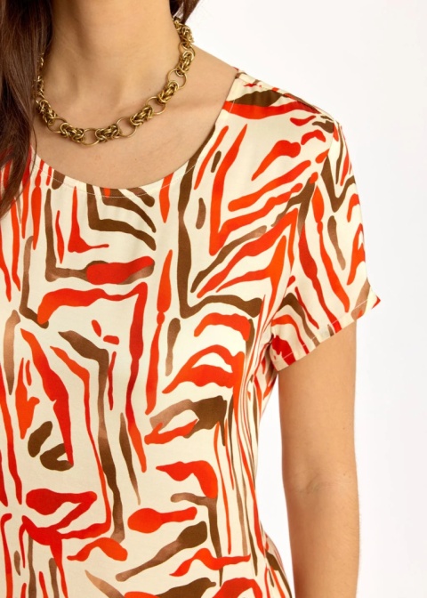Lauren Vidal Dress LVIRISA ORANGE