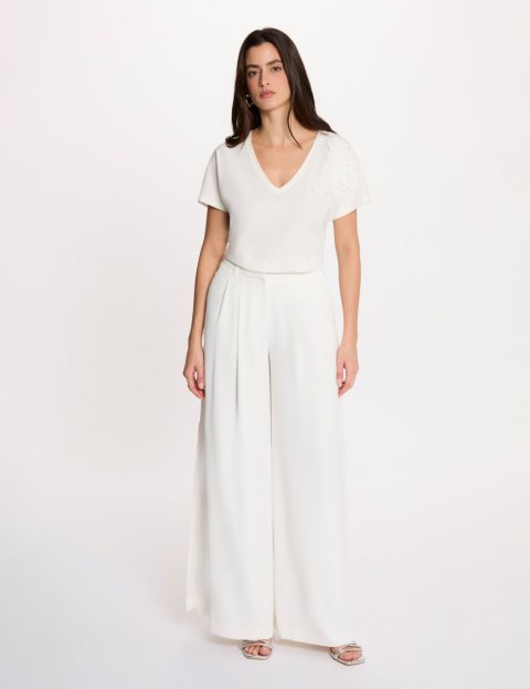 Morgan Spodnie POMA.F M OFF WHITE