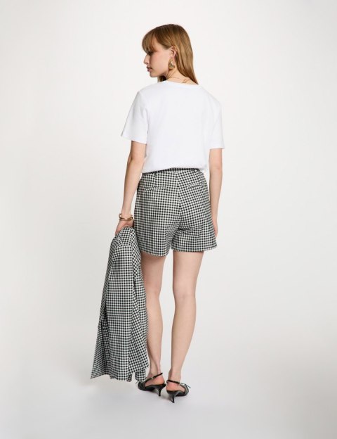 Morgan Shorts SHICH.F NOIR/OFF WHITE