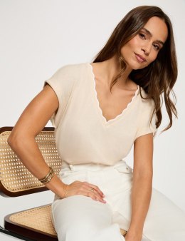 Morgan Blouse DIANA M BEIGE