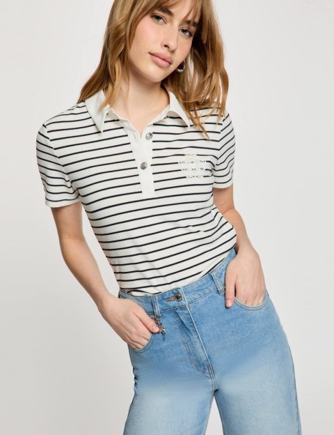 Morgan Bluzka DPOLIS OFF WHITE/MARINE