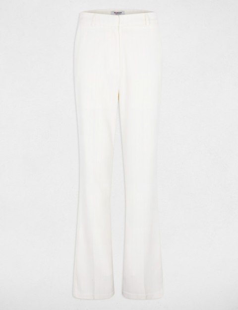 Morgan Spodnie PCURL.F M OFF WHITE