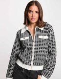Morgan Sweter MLILIAN NOIR/OFF WHITE