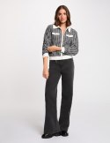 Morgan Sweter MLILIAN NOIR/OFF WHITE