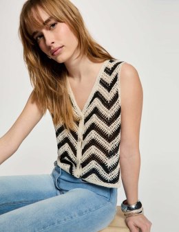 Morgan Sweater MLOSI NOIR/IVOIRE