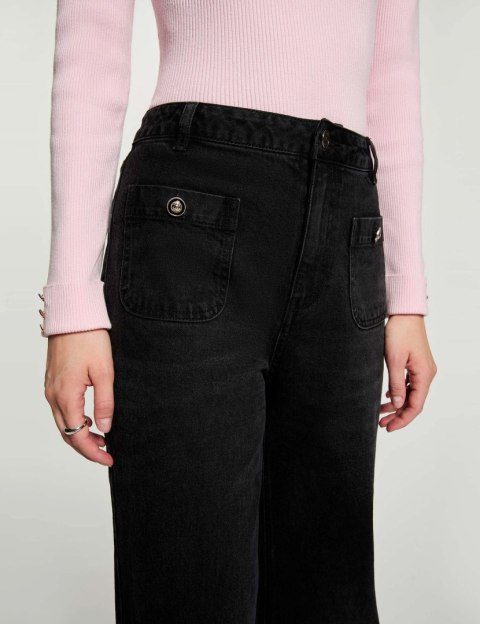 Morgan Spodnie PAZAMI DENIM NOIR