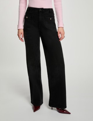 Morgan Spodnie PAZAMI DENIM NOIR