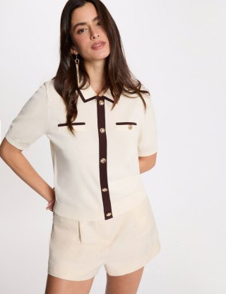 Morgan Sweater MIRO M IVOIRE/CHOCOLAT