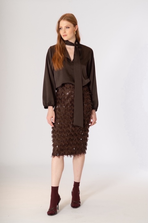 Siste's Shirt ST14S0236T87 MOKA