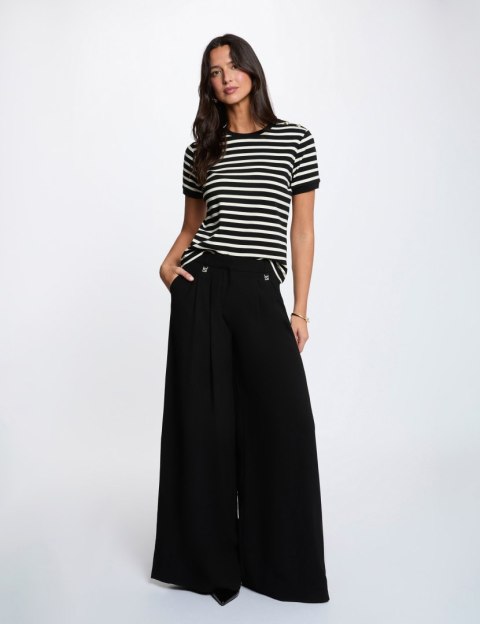 Morgan Bluzka DFARO NOIR/OFF WHITE