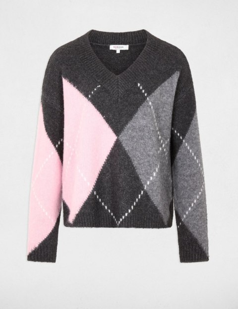 Morgan Sweter MFELICI GRIS ANTHRAC