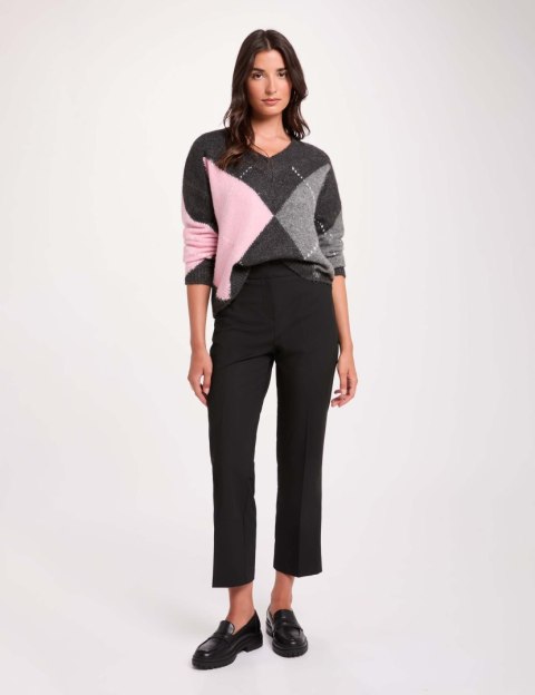Morgan Sweter MFELICI GRIS ANTHRAC
