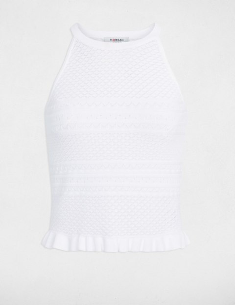 Morgan Sweter MSABLE M OFF WHITE